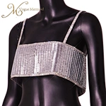short rhinestone chain top